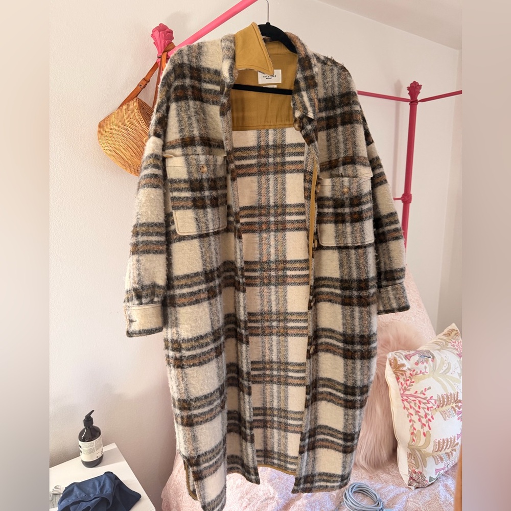 Isabel Marant plaid wool Trent coat